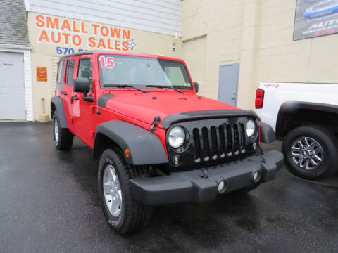 2015 Jeep Wrangler Unlimited for sale at Small Town Auto Sales in Hazleton PA