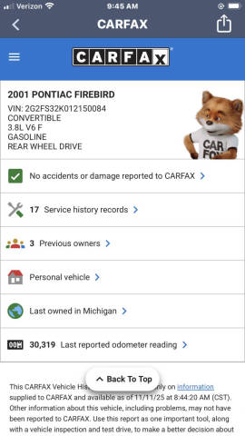 2001 Pontiac Firebird