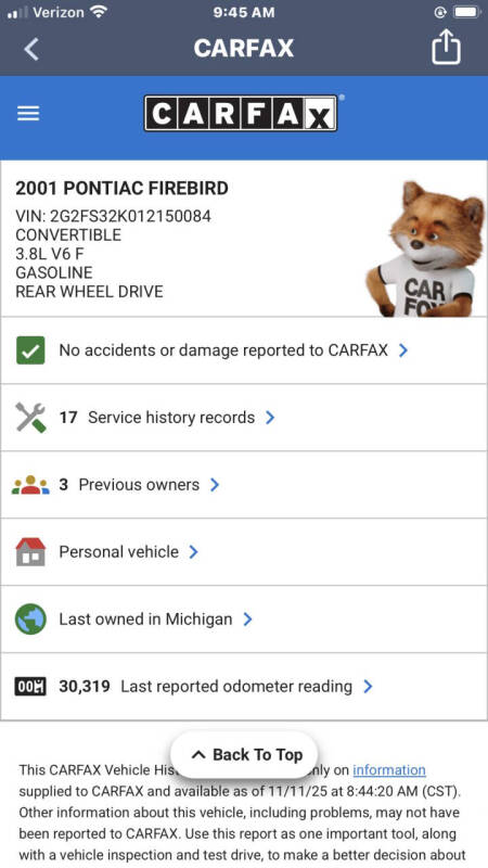 2001 Pontiac Firebird