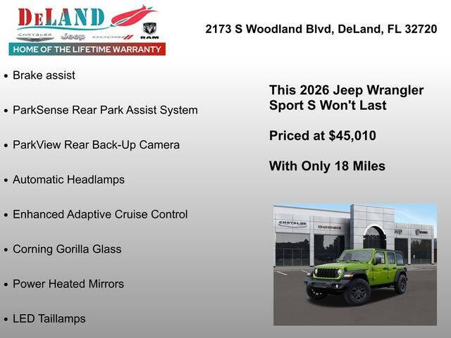 2026 Jeep Wrangler Sport S