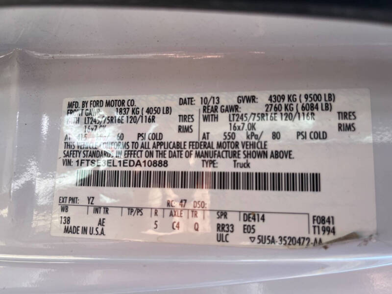 2014 Ford E-Series E-350 SD