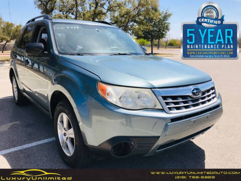 2011 Subaru Forester for sale at LUXURY UNLIMITED AUTO SALES in San Antonio TX