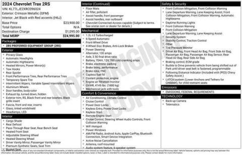 2024 Chevrolet Trax RS