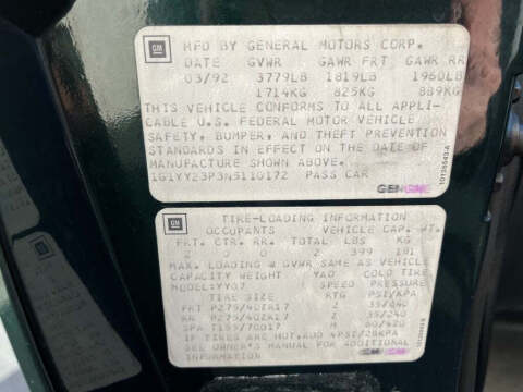 1992 Chevrolet Corvette