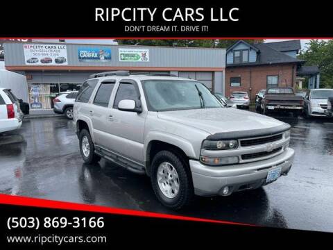 2004 Chevrolet Tahoe for sale at RIPCITY CARS LLC in Portland OR