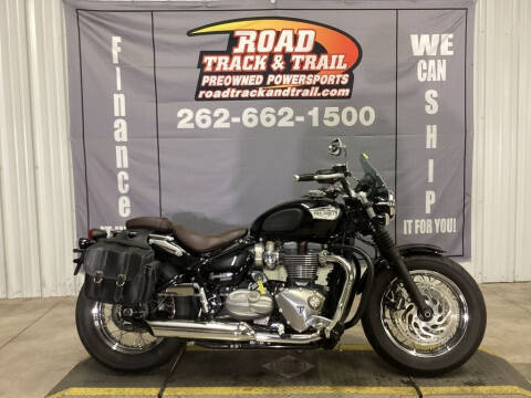 2018 Triumph Bonneville Speedmaster Jet Bla for sale at Road Track and Trail in Big Bend WI