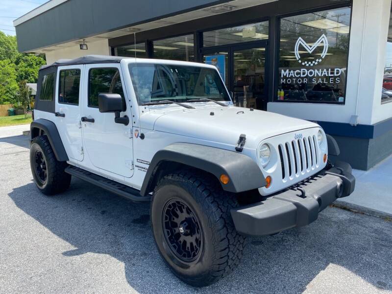 2012 Jeep Wrangler Unlimited for sale at MacDonald Motor Sales in High Point NC