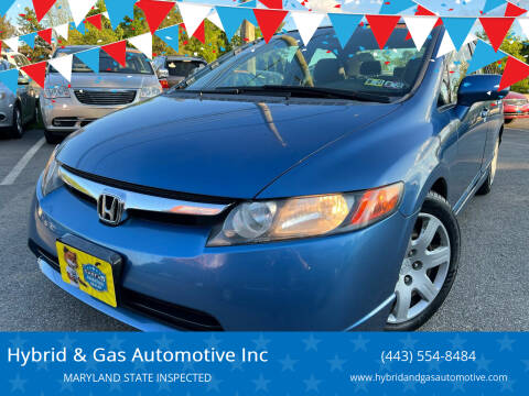 2007 Honda Civic for sale at Hybrid & Gas Automotive Inc in Aberdeen MD