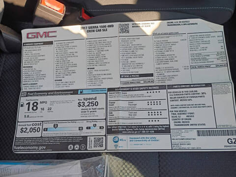 2017 GMC Sierra 1500 SLE