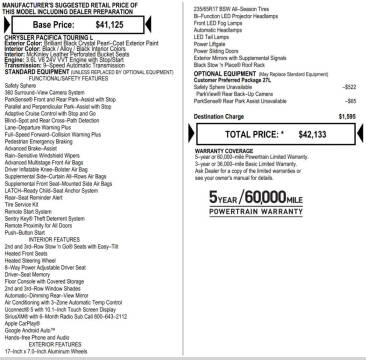 2022 Chrysler Pacifica Touring L