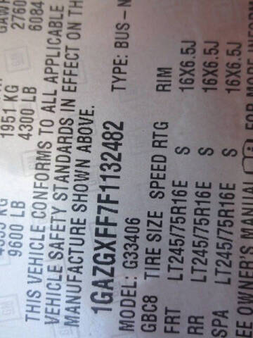 2015 Chevrolet Express LS 3500