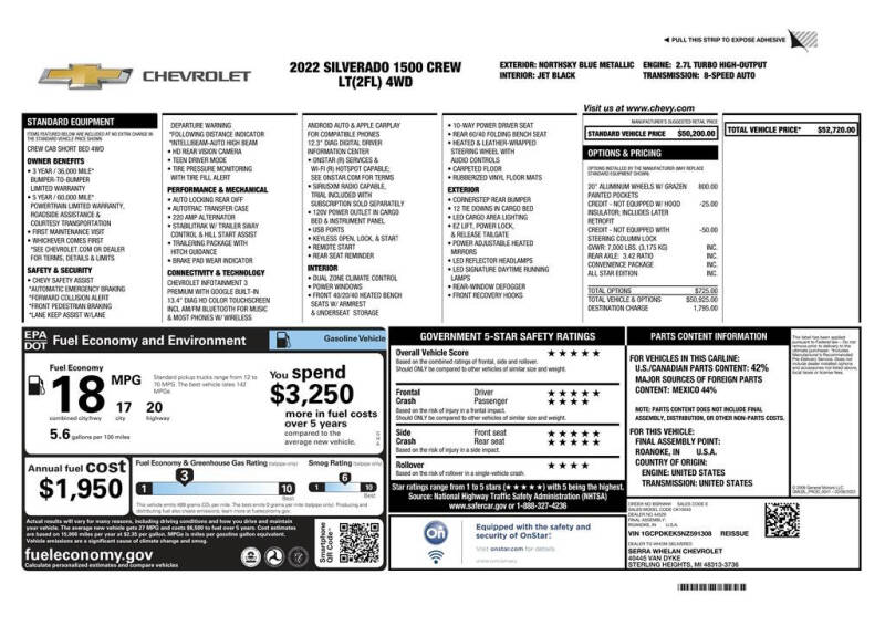 2022 Chevrolet Silverado 1500 LT