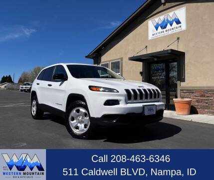 2016 Jeep Cherokee for sale at Western Mountain Bus & Auto Sales in Nampa ID