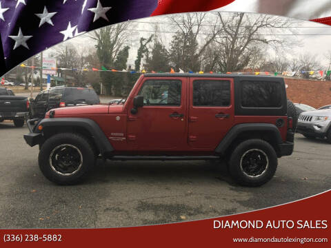 2012 Jeep Wrangler Unlimited for sale at Diamond Auto Sales in Lexington NC