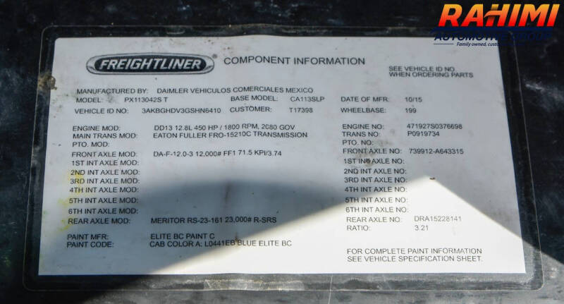 2016 Freightliner Cascadia