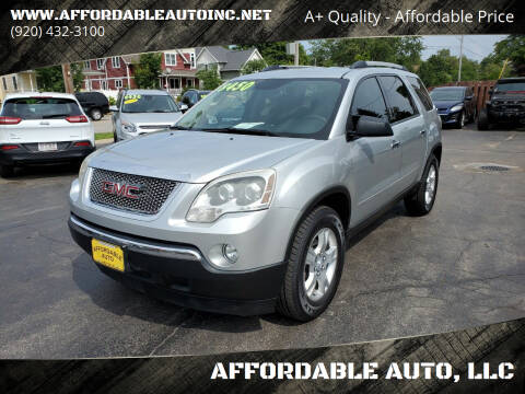 2012 GMC Acadia for sale at AFFORDABLE AUTO, LLC in Green Bay WI
