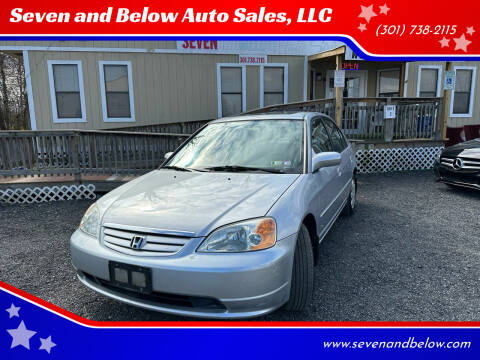 2003 Honda Civic for sale at Seven and Below Auto Sales, LLC in Rockville MD