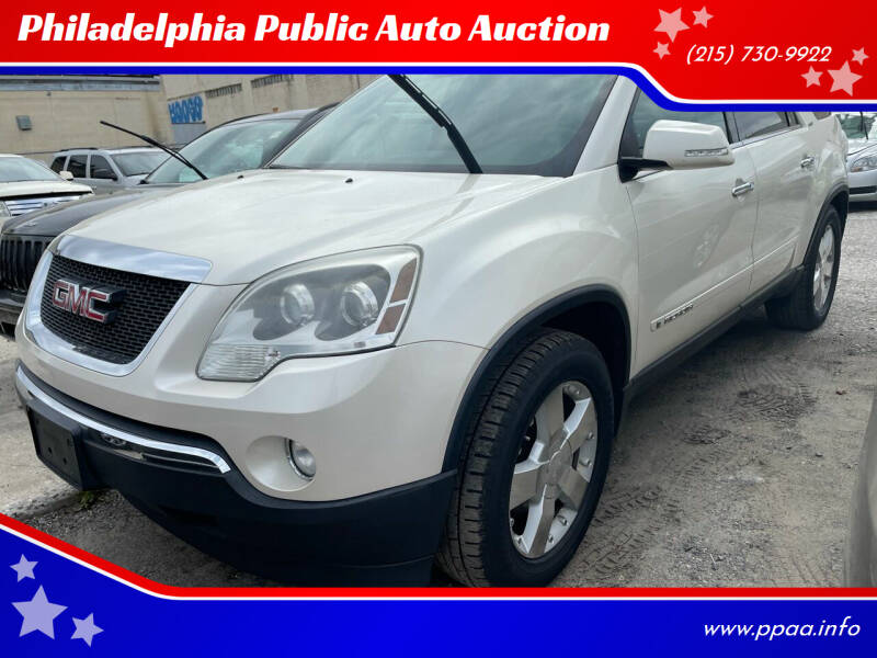 2008 GMC Acadia for sale at Philadelphia Public Auto Auction in Philadelphia PA