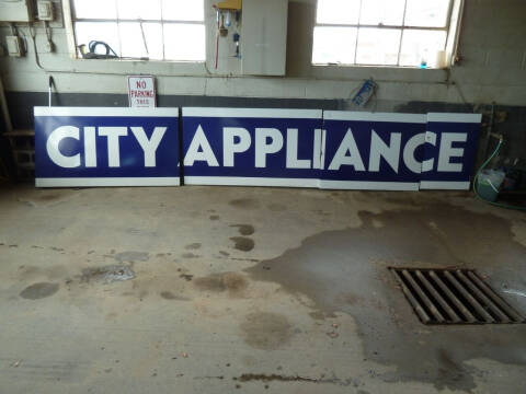 1900 City Appliance Sign n/a for sale at Pioneer Auto Museum in Murdo SD