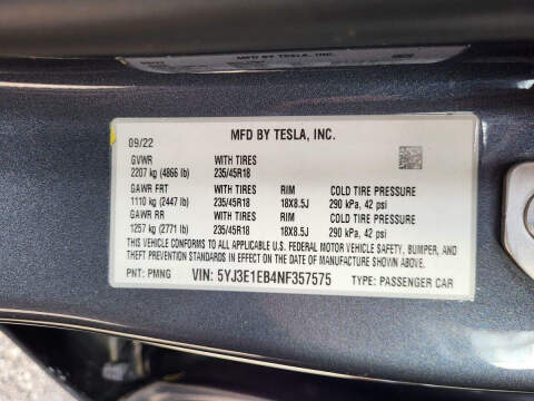 2022 Tesla Model 3 Long Range