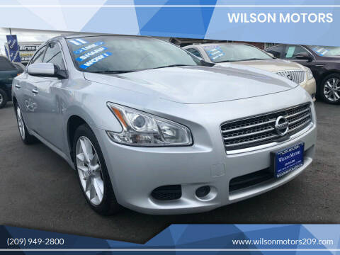 2011 Nissan Maxima for sale at WILSON MOTORS in Stockton CA