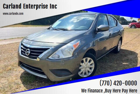 2018 Nissan Versa for sale at Carland Enterprise Inc in Marietta GA