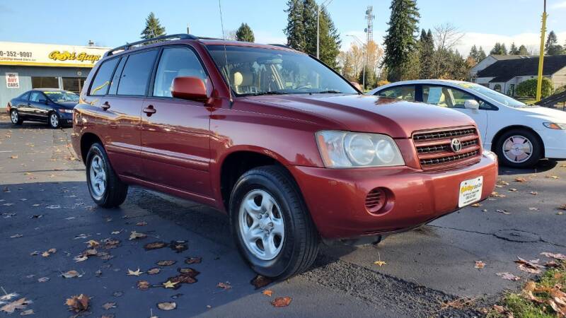 2003 Toyota Highlander for sale at Good Guys Used Cars Llc in East Olympia WA