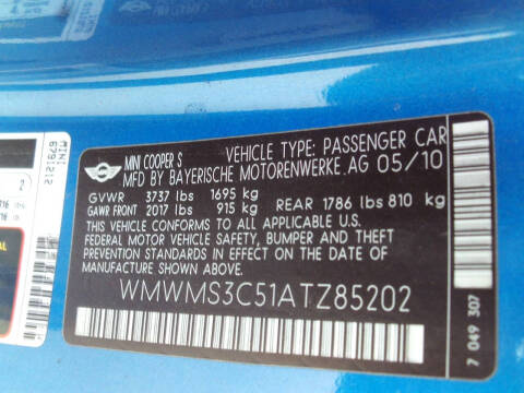 2010 MINI Cooper S
