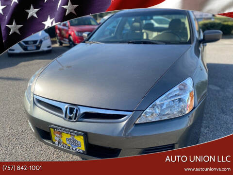 2006 Honda Accord for sale at Auto Union LLC in Virginia Beach VA