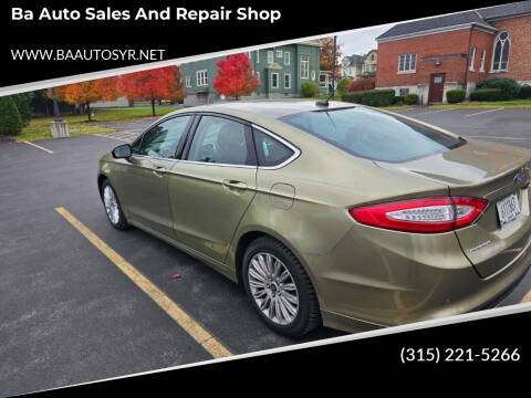 2013 Ford Fusion Hybrid for sale at ba auto sales and repair shop in Syracuse NY