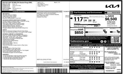 2024 Kia EV6 Light