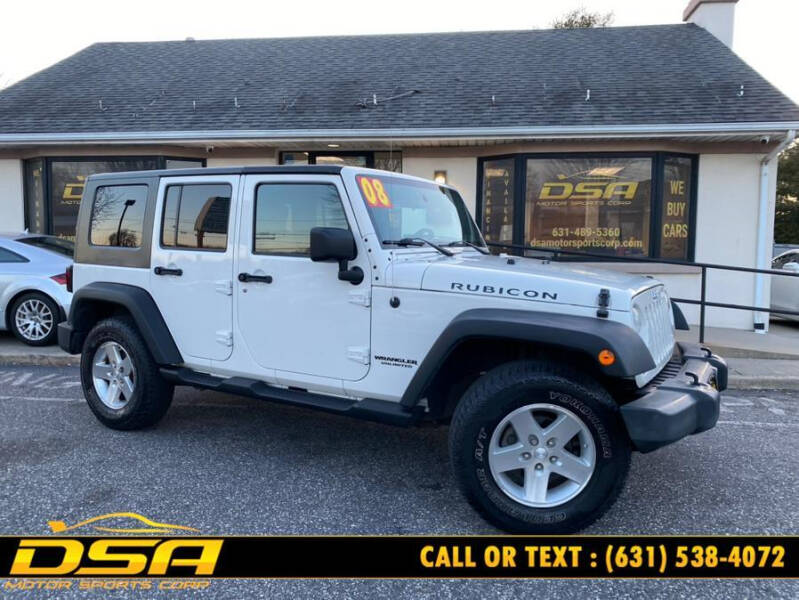 2008 Jeep Wrangler Unlimited for sale at DSA Motor Sports Corp in Commack NY