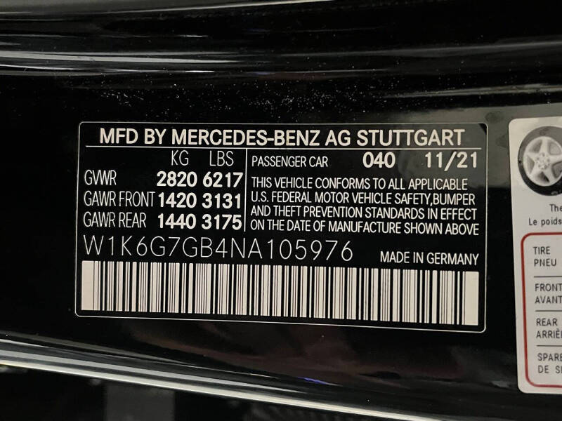 2022 Mercedes-Benz S-Class S 580 4MATIC