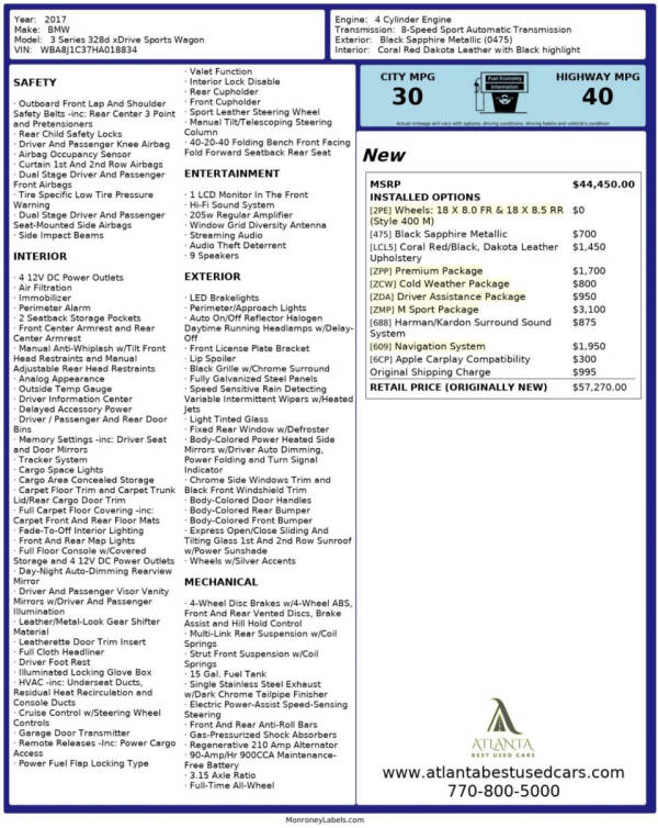 2017 BMW 3 Series 328d xDrive