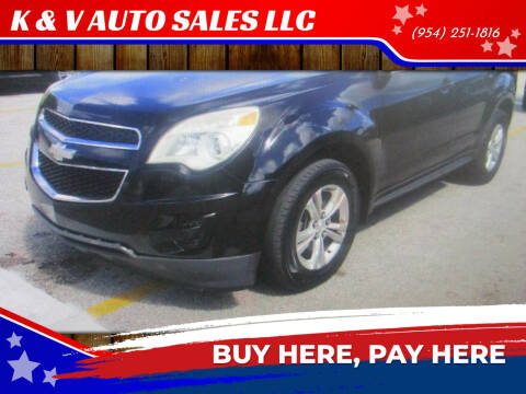 2012 Chevrolet Equinox for sale at K & V AUTO SALES LLC in Hollywood FL