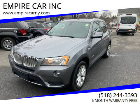 2013 BMW X3 for sale at EMPIRE CAR INC in Troy NY