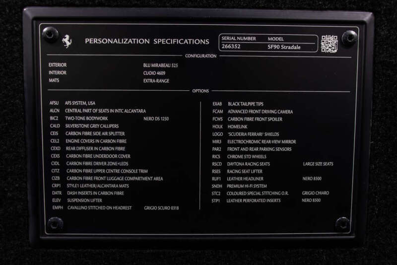2021 Ferrari SF90 Stradale