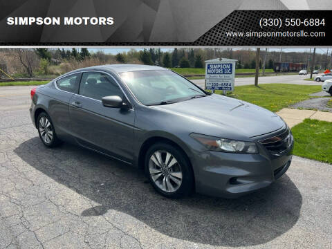 2011 Honda Accord for sale at SIMPSON MOTORS in Youngstown OH