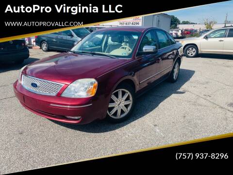 2005 Ford Five Hundred for sale at AutoPro Virginia LLC in Virginia Beach VA