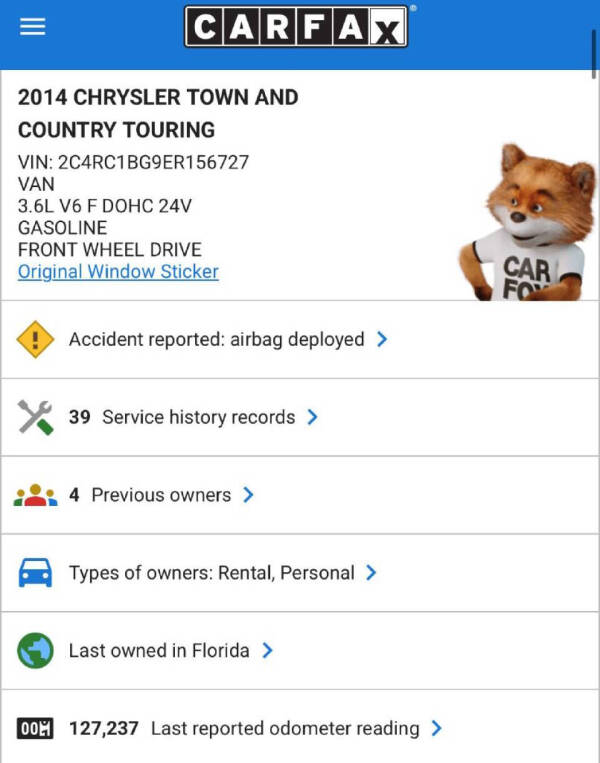 2014 Chrysler Town and Country Touring