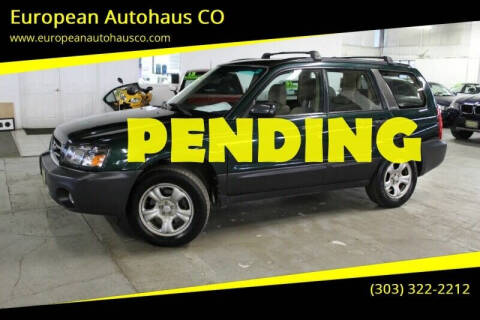 2003 Subaru Forester for sale at European Autohaus CO in Denver CO