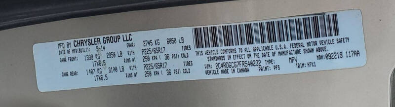 2015 Dodge Grand Caravan SXT