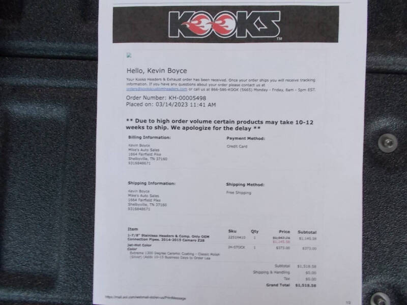 2015 Chevrolet Camaro Z28