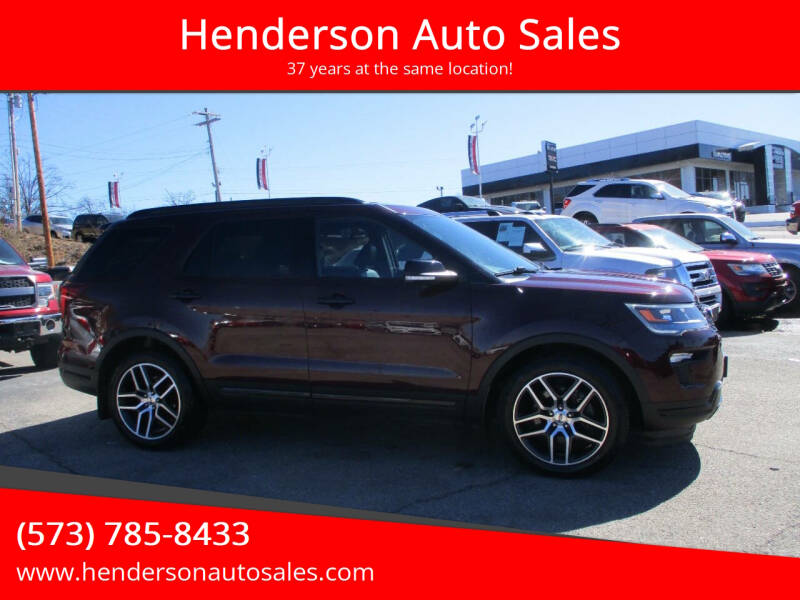 2018 Ford Explorer for sale at Henderson Auto Sales in Poplar Bluff MO