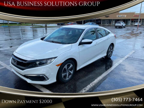 2019 Honda Civic for sale at USA BUSINESS SOLUTIONS GROUP in Davie FL
