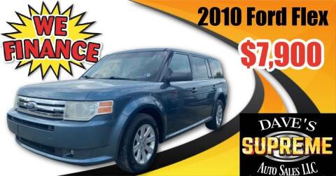 2010 Ford Flex for sale at Daves Supreme Auto Sales LLC in Gallipolis OH