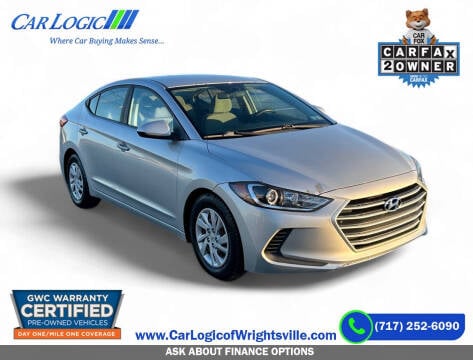 2017 Hyundai Elantra for sale at Car Logic of Wrightsville in Wrightsville PA