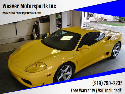 1999 Ferrari 360 Modena for sale at Weaver Motorsports Inc in Cary NC