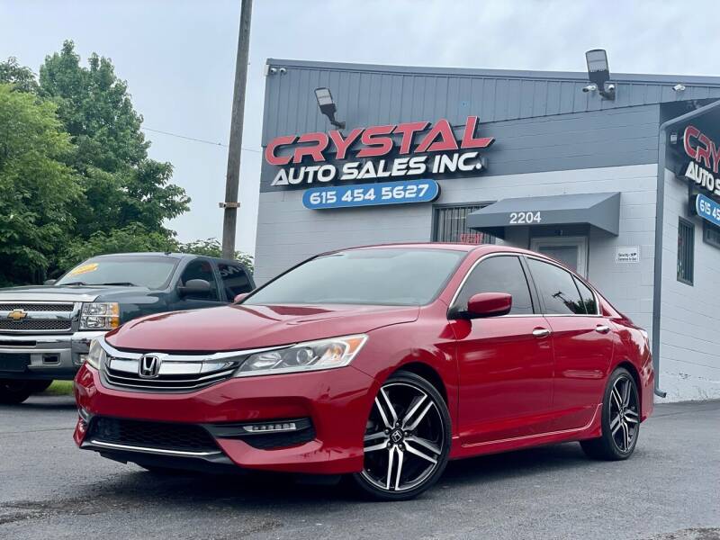 2017 Honda Accord for sale at Crystal Auto Sales Inc in Nashville TN