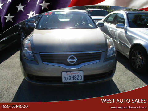 2007 Nissan Altima Hybrid for sale at West Auto Sales in Belmont CA